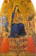 Madonna and Child Enthroned with Angels and Saints, Ambrogio Lorenzetti